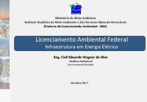 Ministrio do Meio Ambiente Instituto Brasileiro do Meio
