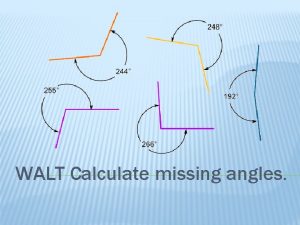 How to find missing angles on a straight line