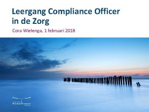 Leergang compliance officer