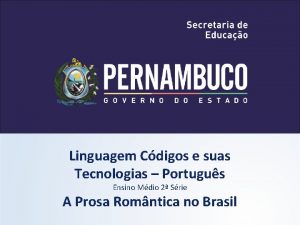 Linguagem Cdigos e suas Tecnologias Portugus Ensino Mdio