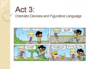 Act 3 Dramatic Devices and Figurative Language Figurative