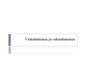 Vaikutuskeinot