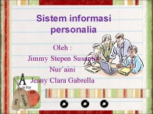 Sistem informasi manajemen personalia