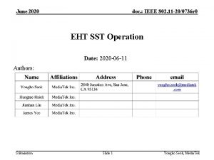 June 2020 doc IEEE 802 11 200736 r