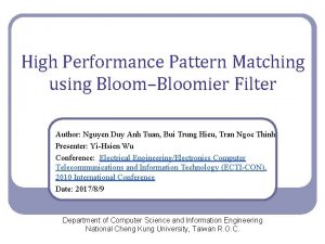Bloomier filter