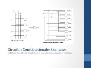 Circuitos combinacionales sumadores