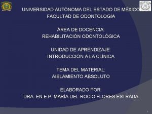 Tipos de arco para aislamiento absoluto Tipos de arco para aislamiento absoluto