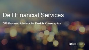 Dell financial services payment center