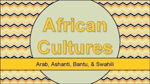 Bantu culture