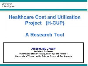 Healthcare utilization project