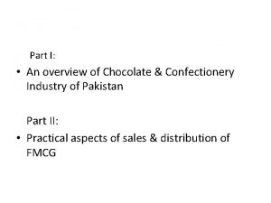 Chocolate market in pakistan