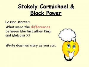 Stokely carmichael importance