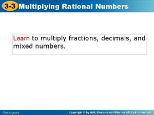 How to multiply rational numbers