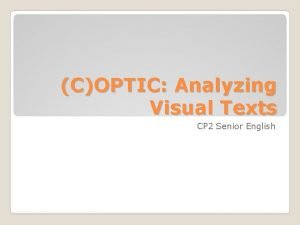 Analyzing visual texts