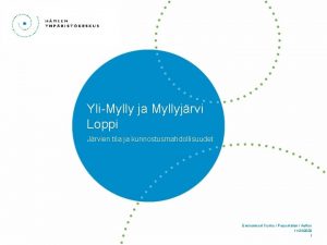 Myllyjärvi loppi