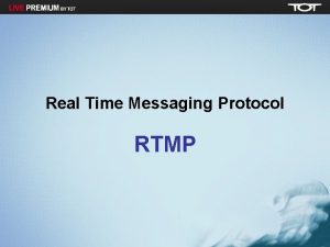 Realtime messaging protocol