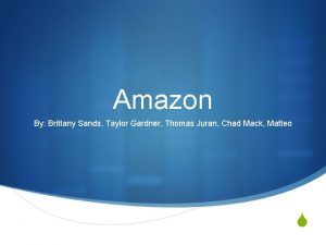 Amazon By Brittany Sands Taylor Gardner Thomas Juran