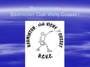 Badminton vichy