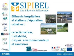 Effluents hospitaliers et stations dpuration urbaines caractrisation traitabilit