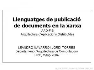 Llenguatges de publicaci de documents en la xarxa