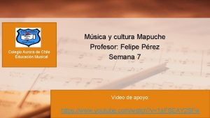 Colegio Aurora de Chile Educacin Musical Msica y