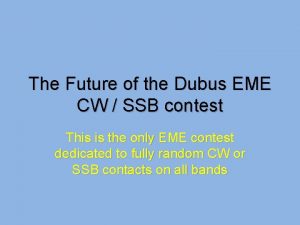Dubus eme contest 2021