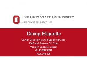 Dining Etiquette Career Counseling and Support Services 1640