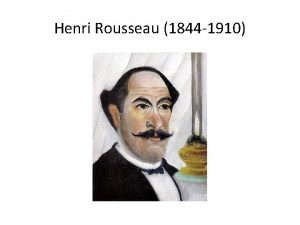 Rousseau self portrait