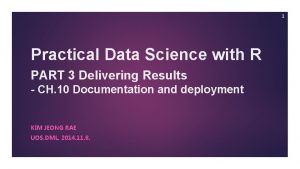 Practical data science with r github