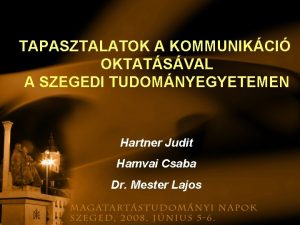 Dr mester lajos szeged