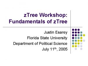 Z-tree examples