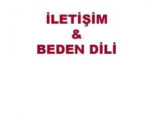 LETM BEDEN DL ki birim arasnda birbiriyle ilikili