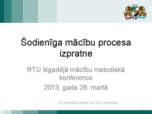 odienga mcbu procesa izpratne RTU Ikgadj mcbu metodisk