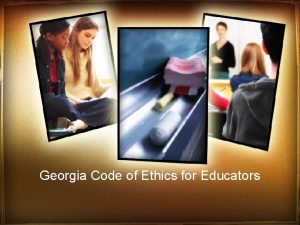 Georgia code of ethics for educators