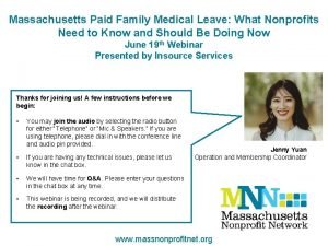 Massachusetts Paid Family Medical Leave What Nonprofits Need