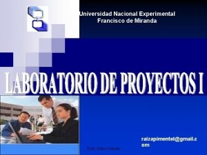 Universidad Nacional Experimental Francisco de Miranda Econ Raiza