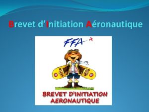 Brevet dInitiation Aronautique BIA Examen national Mis en