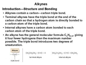 Preparations of alkynes