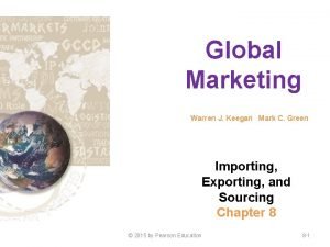 Global Marketing Warren J Keegan Mark C Green