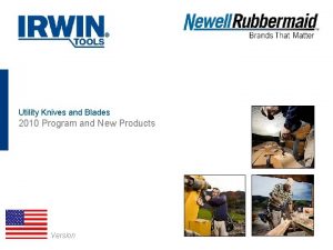 Utility Knives and Blades 2010 Program and New