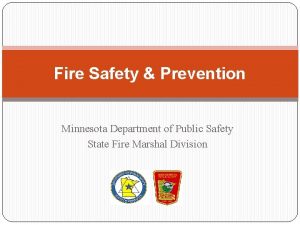 Fire Safety Prevention Minnesota Department of Public Safety