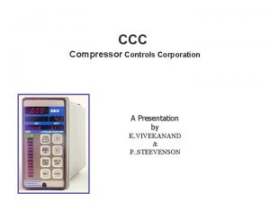 Ccc compressor anti surge control