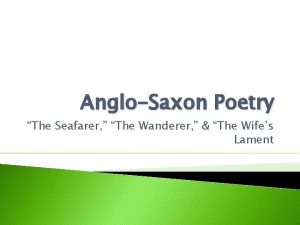 The wanderer poem theme The wanderer poem theme