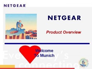 Product Overview Welcome To Munich Netgears Product Lines