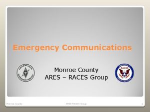 Monroe county ares