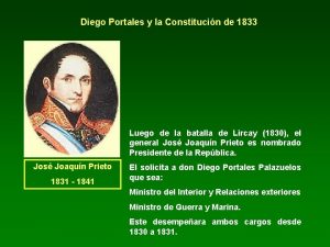 Diego portales y la constitución de 1833