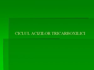 Ciclul acizilor tricarboxilici