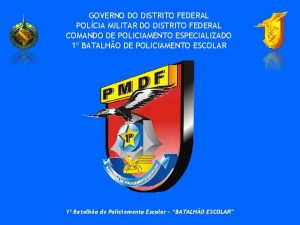 GOVERNO DO DISTRITO FEDERAL POLCIA MILITAR DO DISTRITO