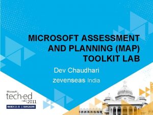 Microsoft assessment and planning toolkit ppt