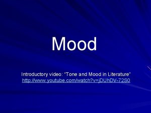 Mood definition literature